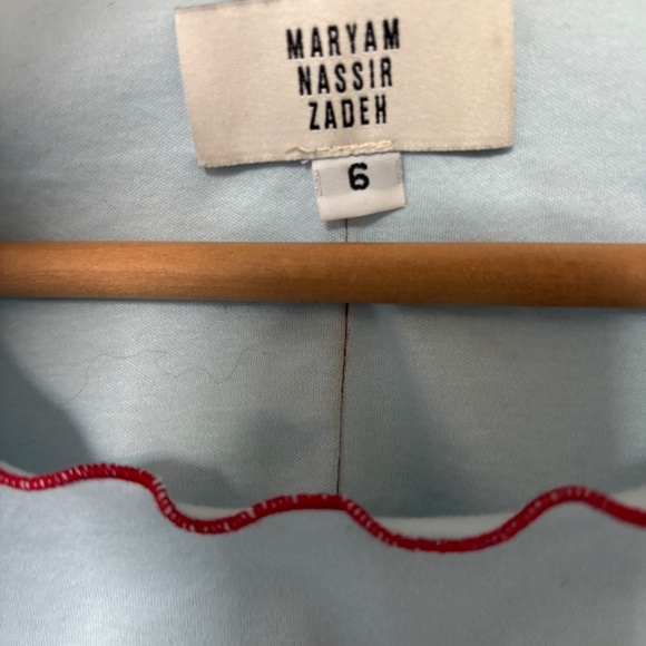 Maryam Nassir Zadeh Cropped top Mesa t-shirt MNZ Used 6 - Picture 6 of 7